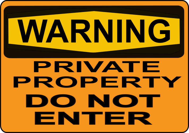 Private Property Sign