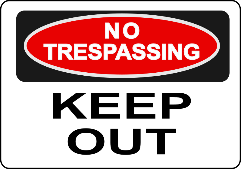 No Trespassing Sign