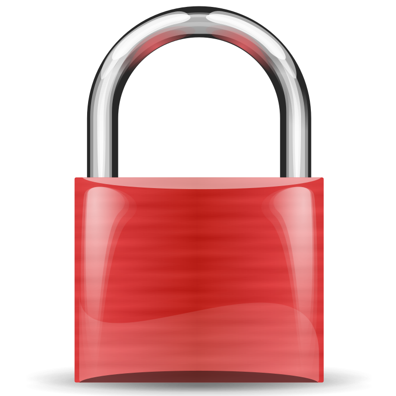 padlock red