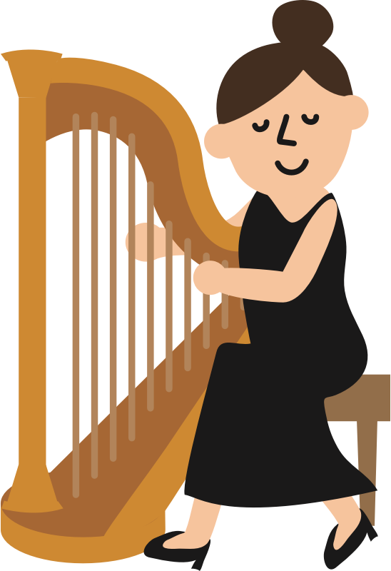 Harp player