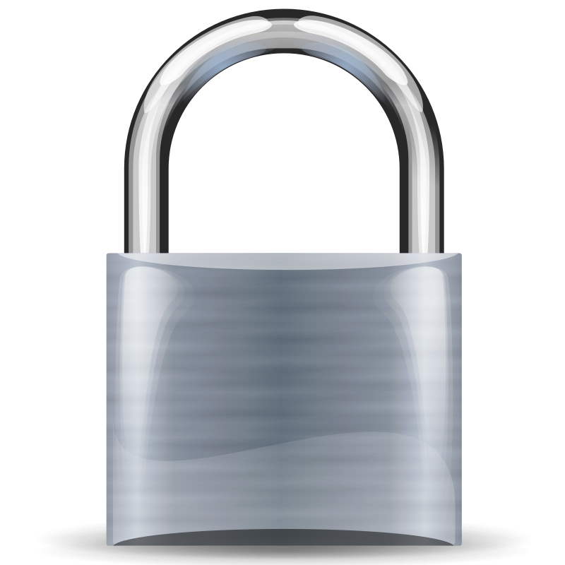 padlock silver medium