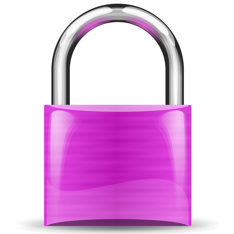 padlock violet