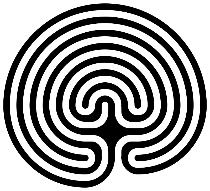 Cretan Labyrinth, round