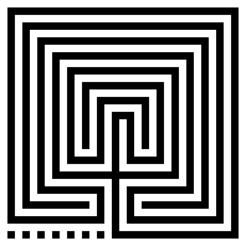 Cretan Labyrinth, square