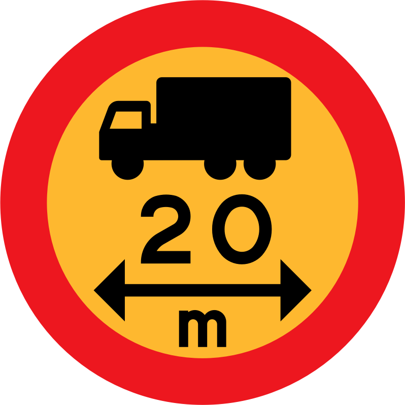 20m truck sign