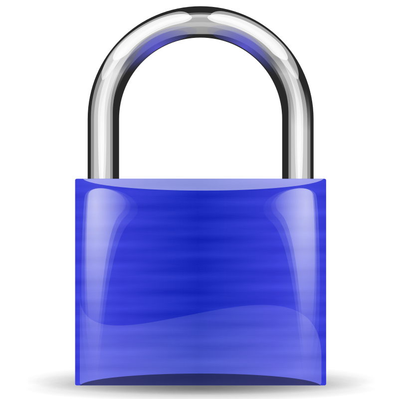 padlock blue