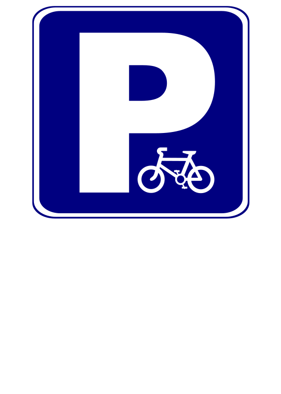 Bicycle parking sign