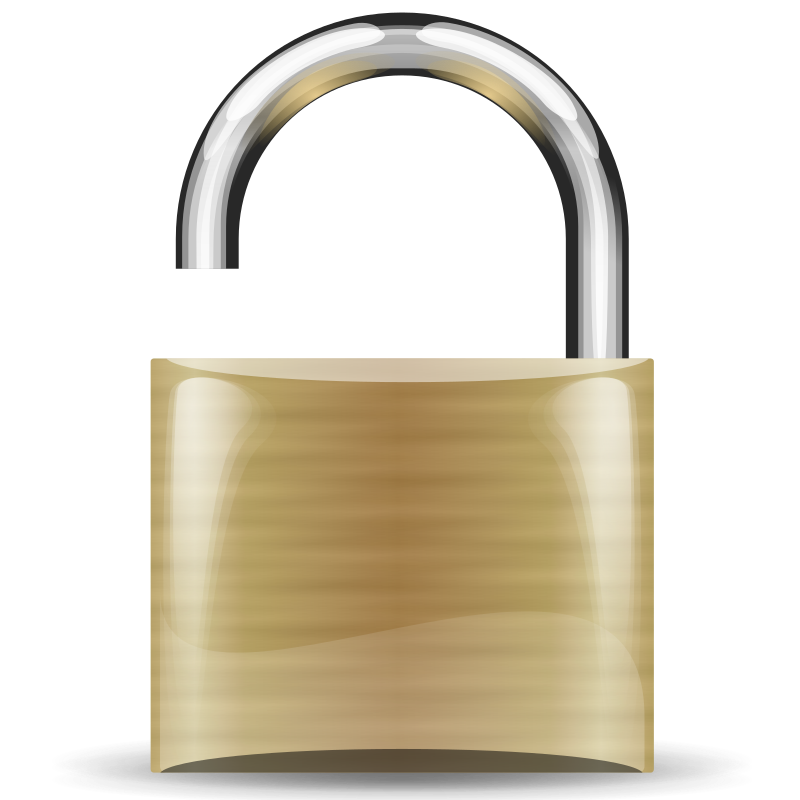 open padlock