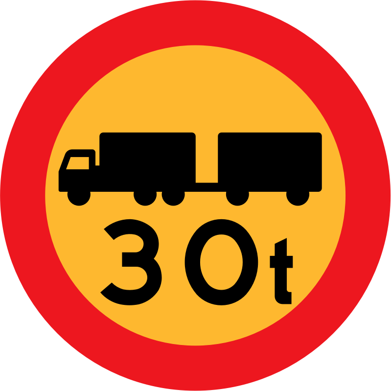 30t truck sign