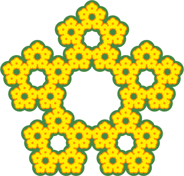 Fractal flower bed