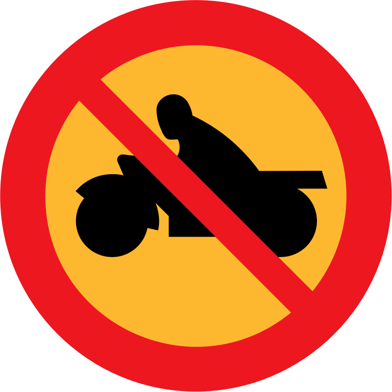 no motorbikes