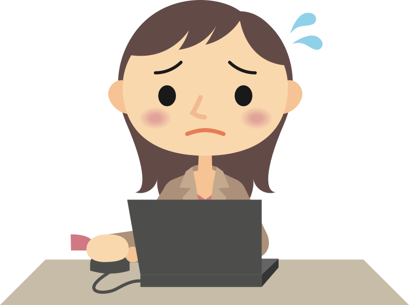 sad computer clip art