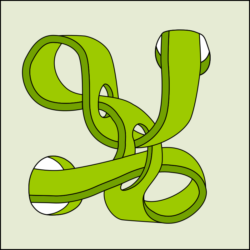 Twisted Green Belt - Openclipart