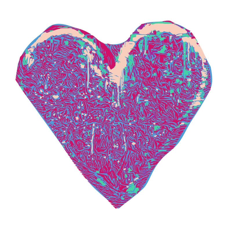 Abstract Pink Heart