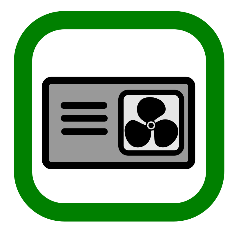 heatpump icon green border