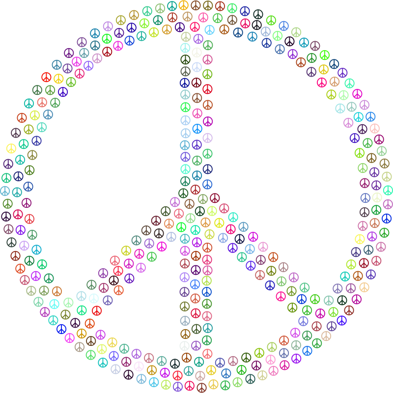 Peace Sign Fractal Mark III Colorful