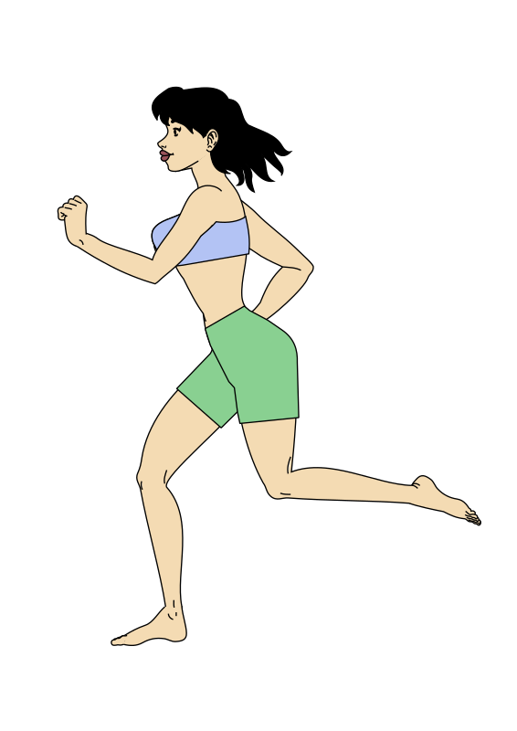 jog in place clipart