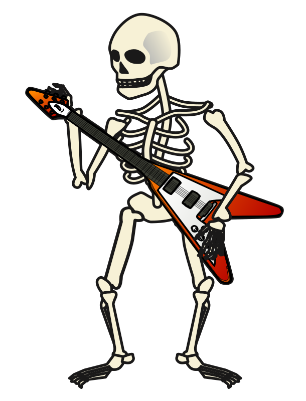 Rocking Skeleton - Openclipart