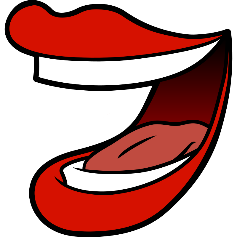 stylized mouth