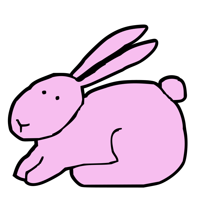 Pink Striped Bunny by SplitxMindxPlush on DeviantArt