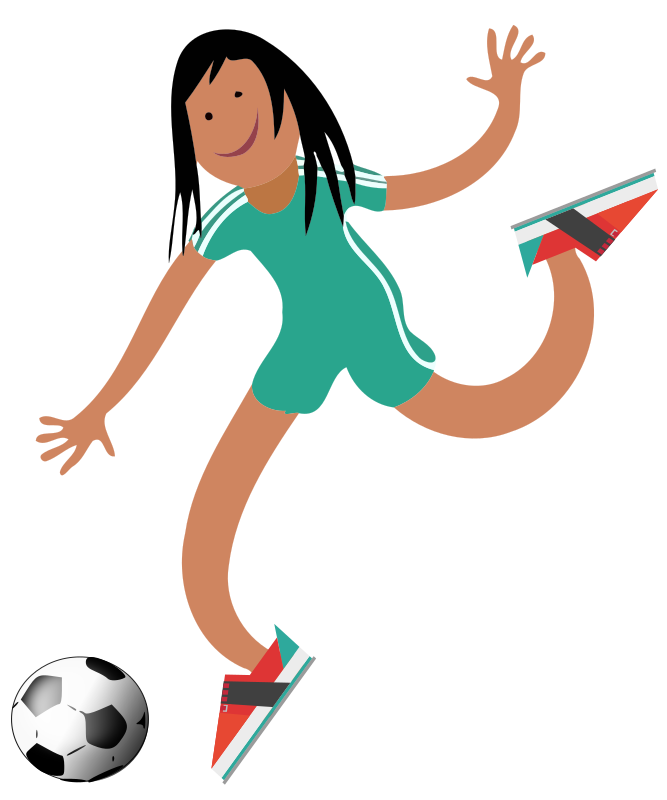 Child Playing Soccer