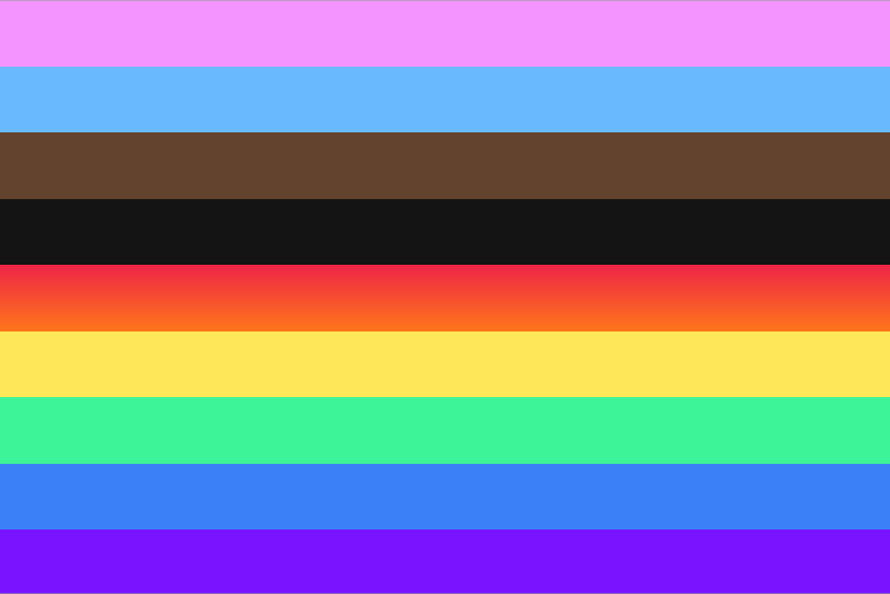 Gay pride 9 colors