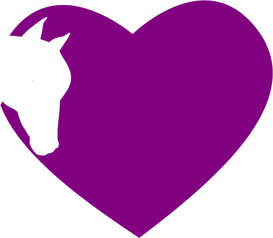 Horse Silhouette with Heart