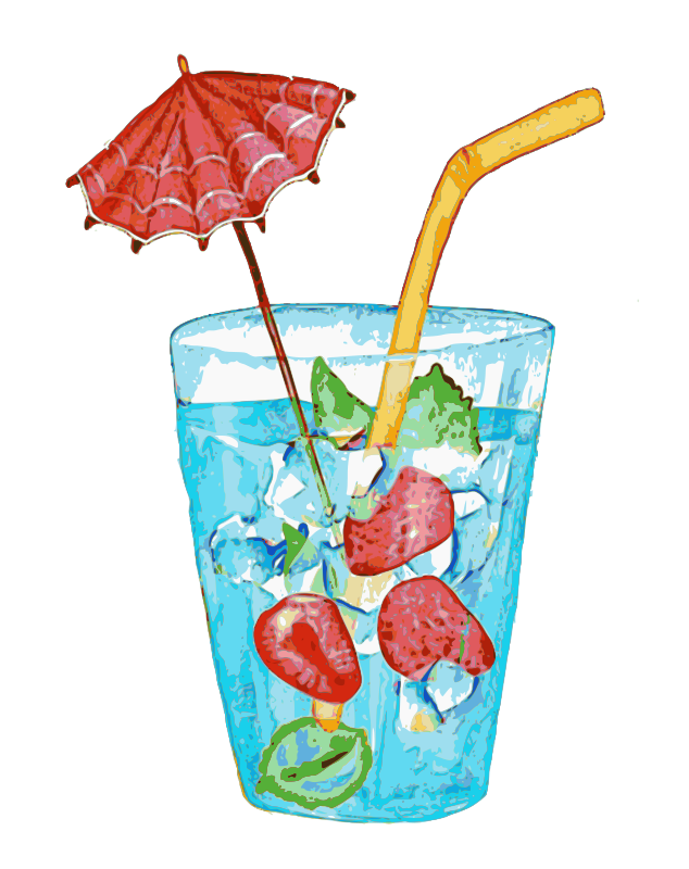 tropical drinks clip art