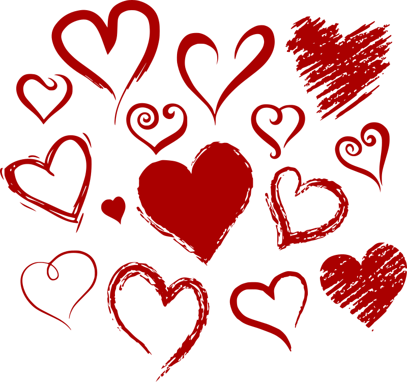 Red Hearts - Openclipart