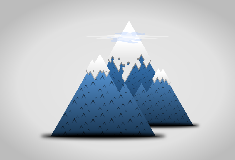 Stylized mountains 1