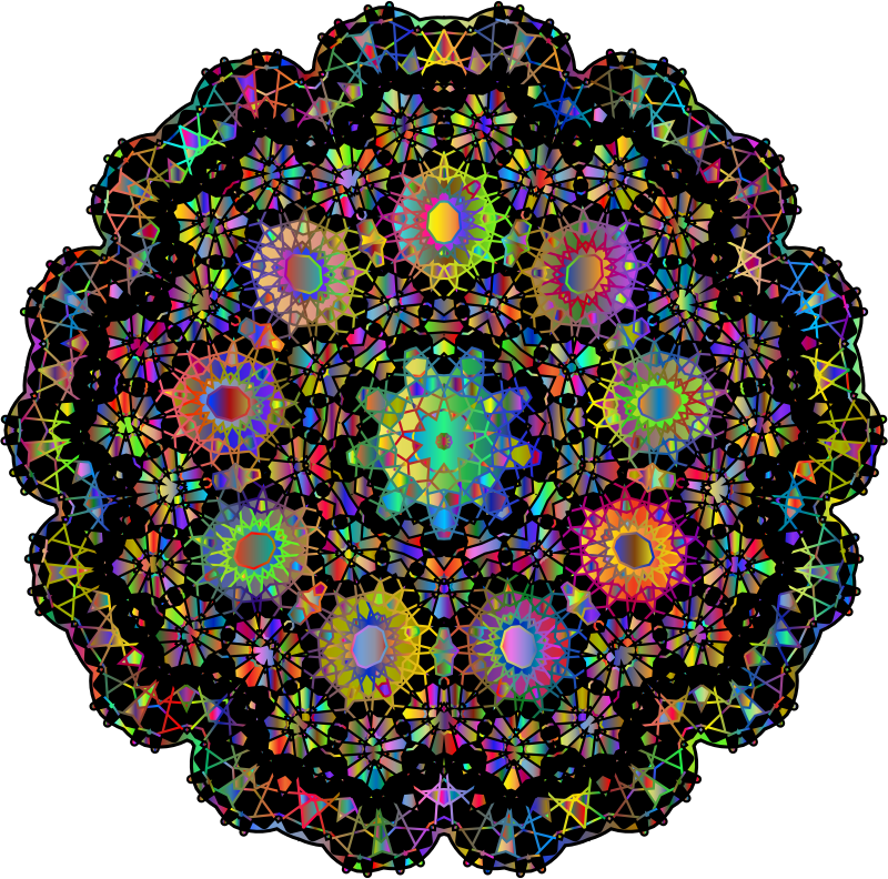 Interleaved Mandala By HenryM Derivative Polyprismatic
