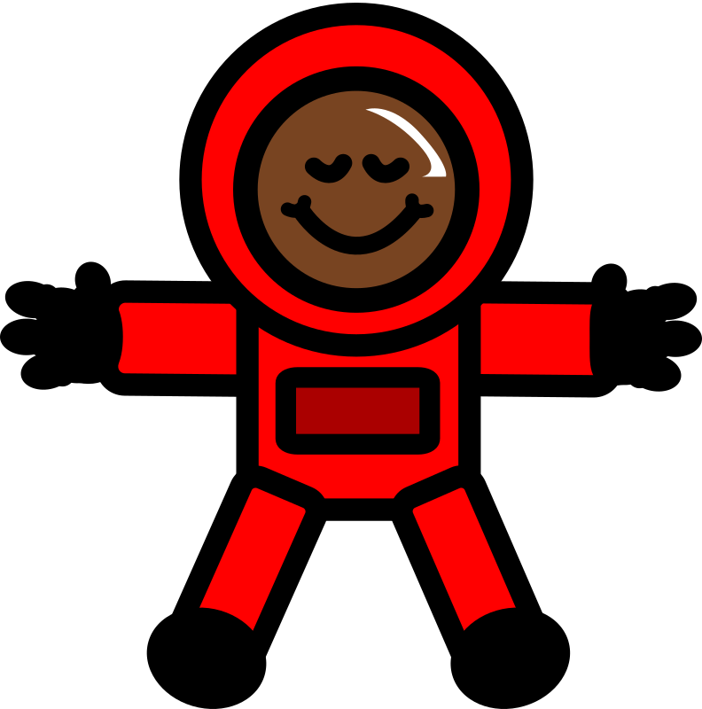 Astronaut - red space suit