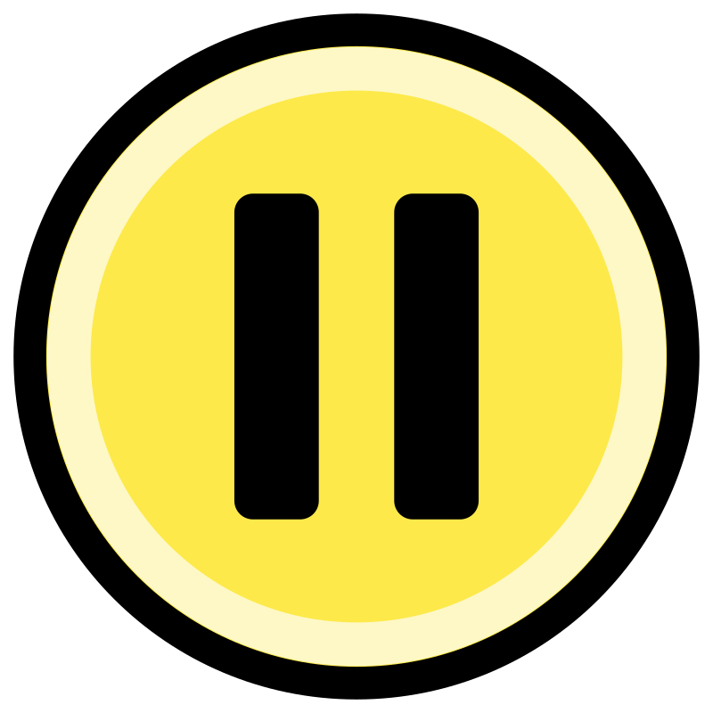 yellow pause icon