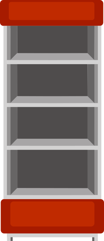 empty shelf clipart