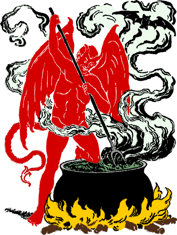 Demon Stirring Cauldron - Colour Remix