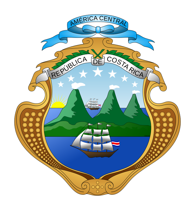 Escudo Nacional De Costa Rica Coat Of Arms Of Costa Rica Openclipart 9021