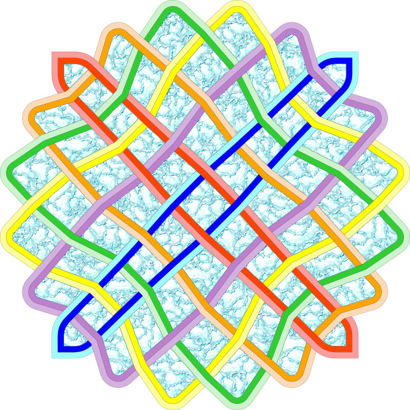 6 by 6 circular Celtic knot
