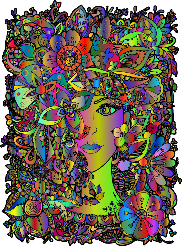 Floral Woman By Bexatt Polyprismatic