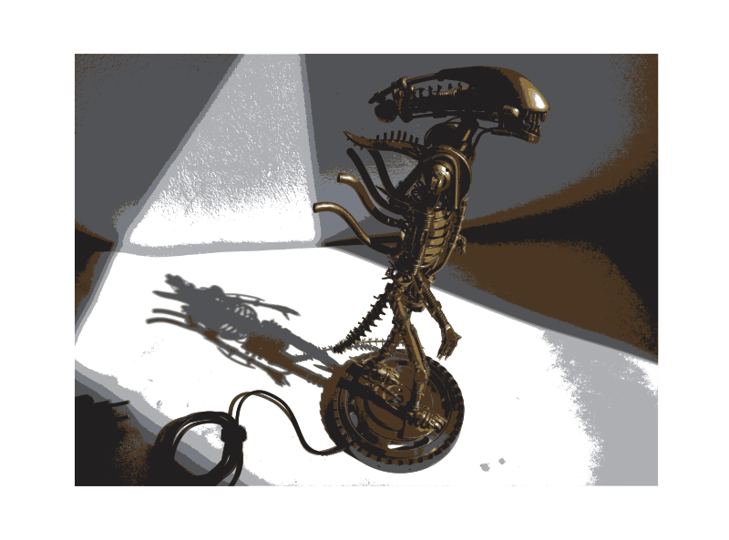 ALIEN Brass Lamp