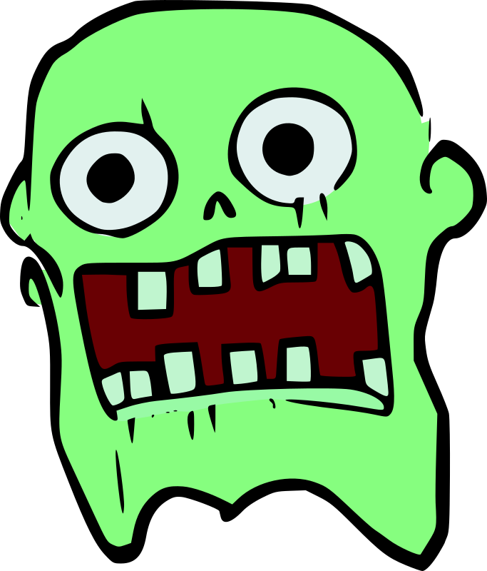 Green zombie - Openclipart