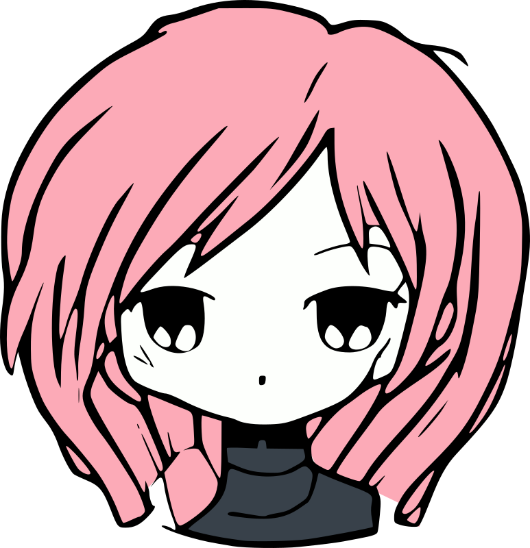 Pink haired anime girl