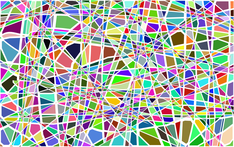 Broken Glass Colorful