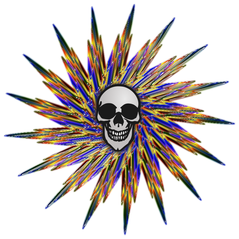 Star Burst Skull