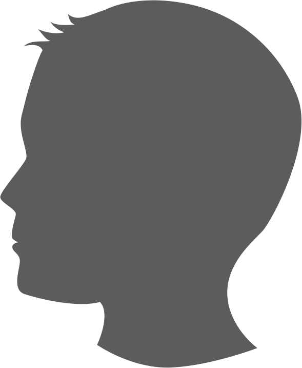 Human head Face Silhouette , man silhouette transparent background