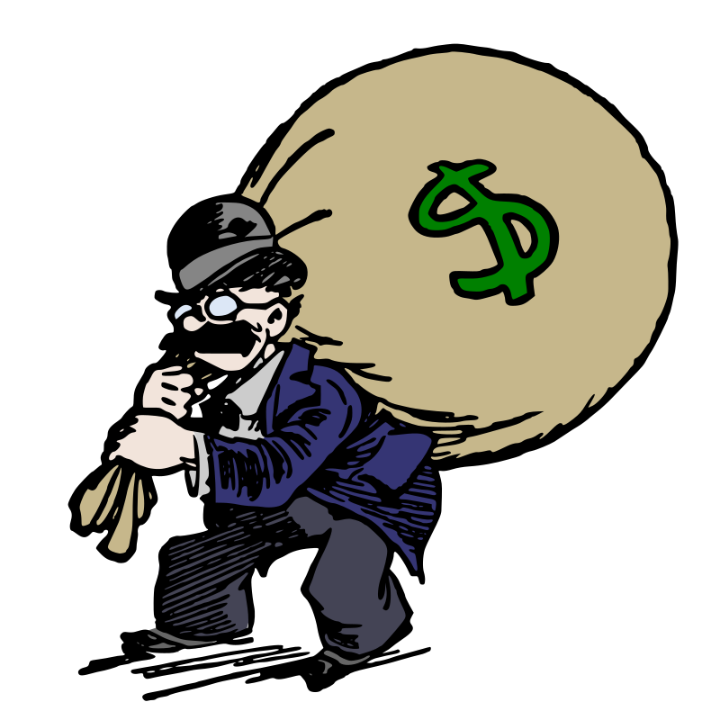 Money Bag Man Colour Openclipart