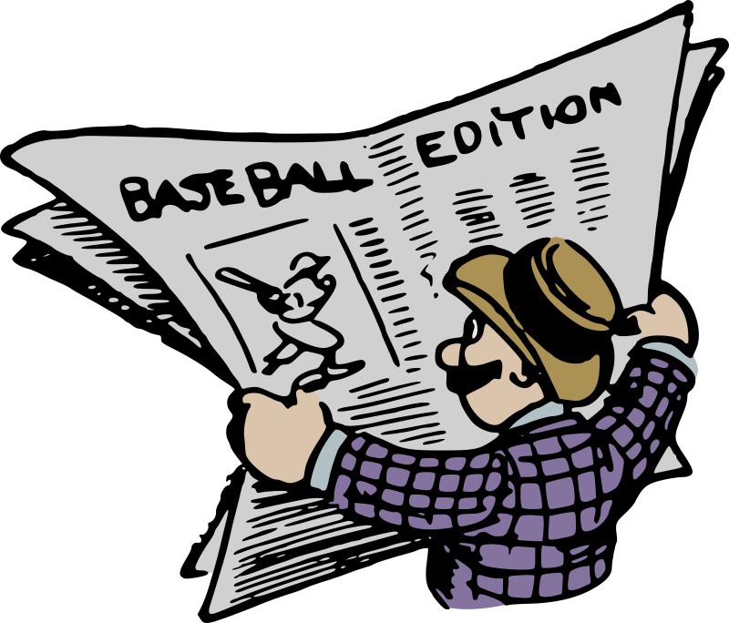 Baseball Newspaper - Colour Remix
