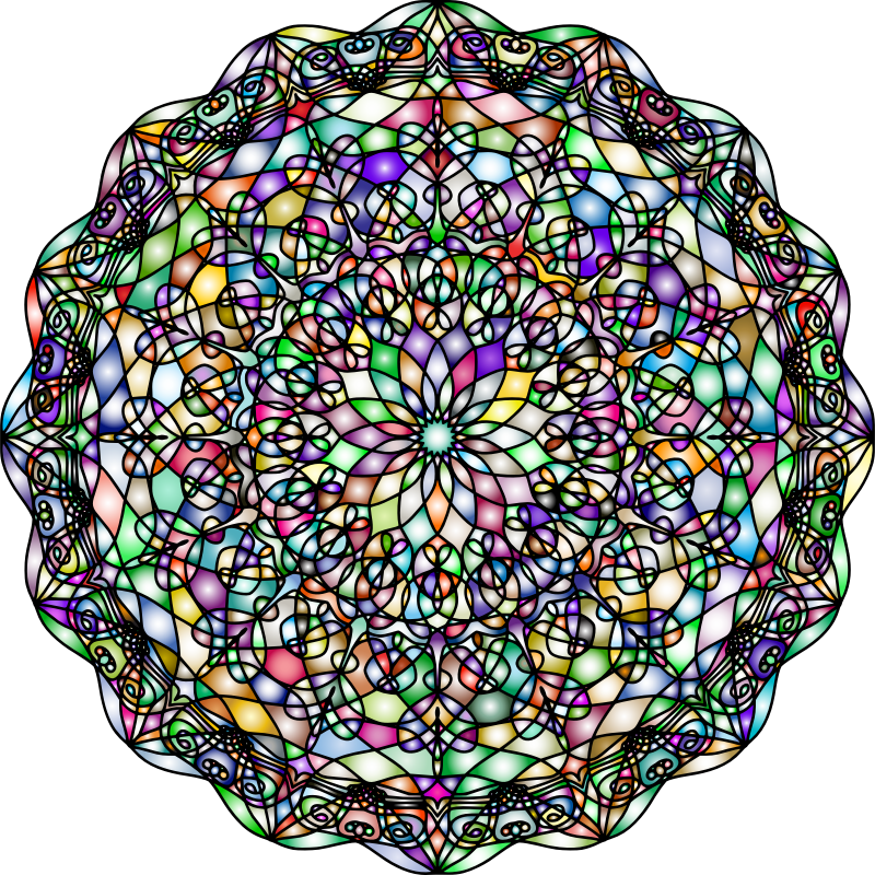 Mandala By Freddy Dendoktoor Vectorized Prismatic
