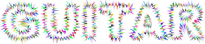 Guitar Waveform Typography Colorful