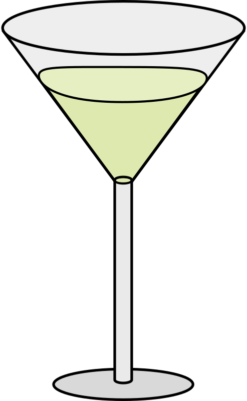 Filled Martini Glass - Openclipart