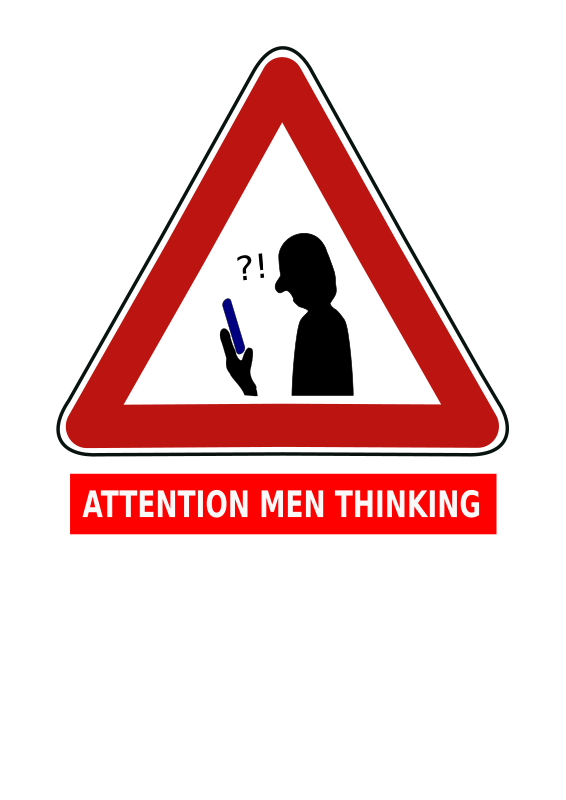 Attention men thinking 2